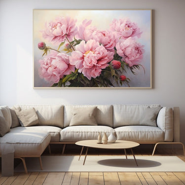 Peony Flower Oil Painting